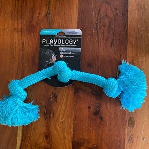 NWT Playology Blue Dog Rope Toy